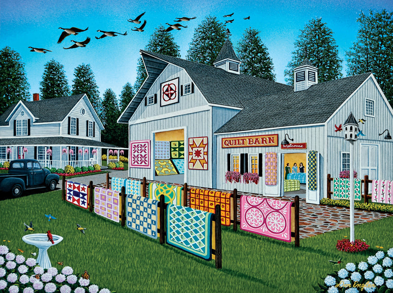 Welcome to the Quilt Barn 300 Piece Jigsaw Puzzle