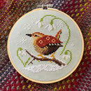 Wren & Snowdrops Cross Stitch Pattern