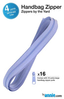 Zippers by the Yard in Lilac