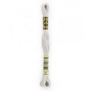 DMC Floss,Size 25, 8.7 yards per skein - 01 White Tin