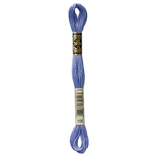 DMC Floss,Size 25, 8.7 yards per skein - 156 Medium Light Blue Violet