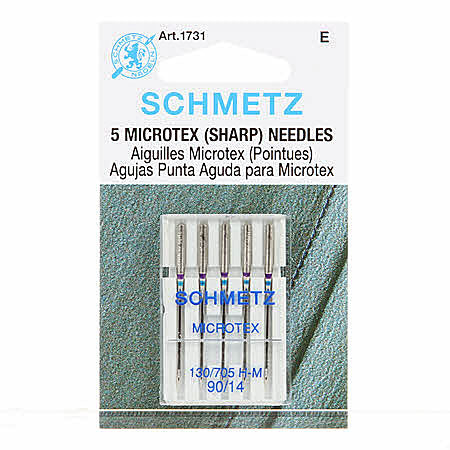 Schmetz Sharp/Microtex Machine Needles - Size 90/14