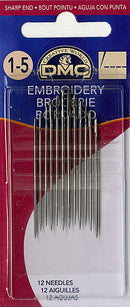 DMC Embroidery/Crewel Needles - Size 1/5