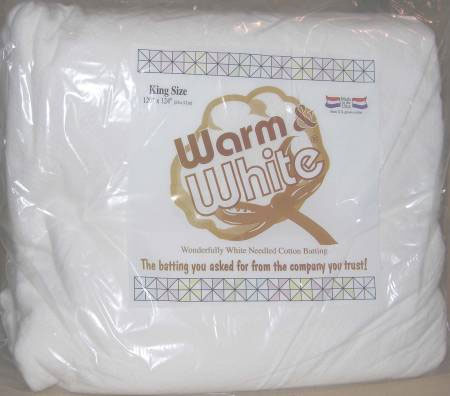 Warm & White Bleached Cotton - 120 Inch X 124 Inch King