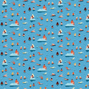 Simple Pleasures 90307-42 Swimmers Blue Multi