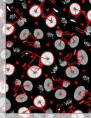 Bonjour  PARIS-C8689 BLACK Tossed Bikes - 0.74m (approx. 29") Remnant