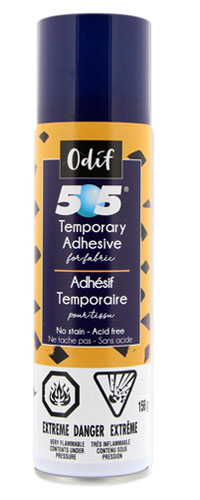 Odif 505 Temporary Fabric Adhesive Spray 250ml