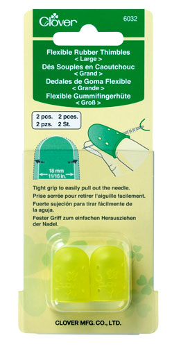 Flexible Rubber Thimbles - Large