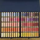 Aurifil floss full selection/collection showing all threads in top drawer.