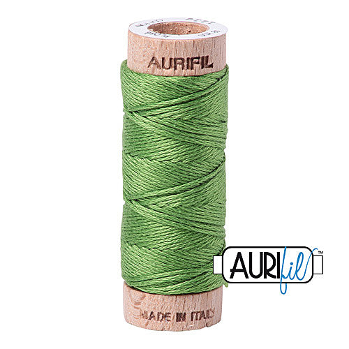 Aurifil Mako Cotton 6-Strand Floss 16 m (18 yd.) spool - 1114 Grass Green