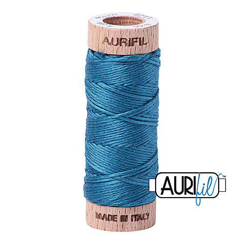 Aurifil Mako Cotton 6-Strand Floss 16 m (18 yd.) spool - 1125 Medium Teal