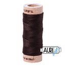 Aurifil Mako Cotton 6-Strand Floss 16 m (18 yd.) spool - 1130 Very Dark Bark