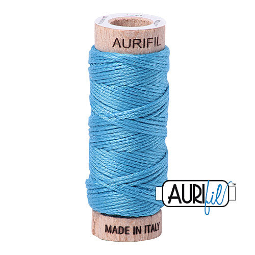Aurifil Mako Cotton 6-Strand Floss 16 m (18 yd.) spool - 1320 Bright Teal