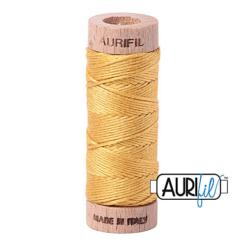 Aurifil Mako Cotton 6-Strand Floss 16 m (18 yd.) spool - 2134 Spun Gold
