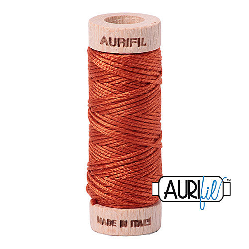 Aurifil Mako Cotton 6-Strand Floss 16 m (18 yd.) spool - 2240 Rusty Orange