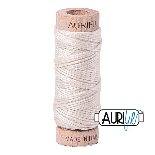 Aurifil Mako Cotton 6-Strand Floss 16 m (18 yd.) spool - 2309 Silver White
