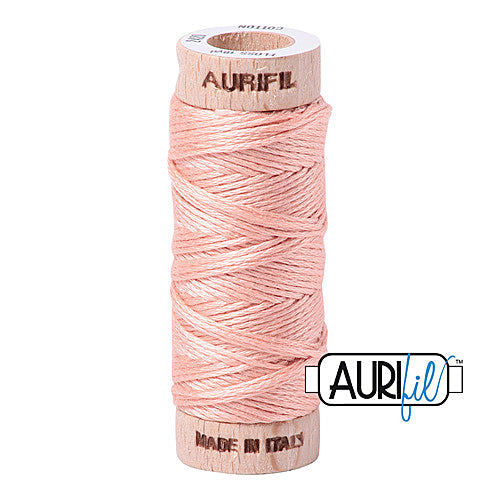 Aurifil Mako Cotton 6-Strand Floss 16 m (18 yd.) spool - 2420 Light Blush