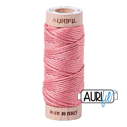 Aurifil Mako Cotton 6-Strand Floss 16 m (18 yd.) spool - 2435 Peachy Pink
