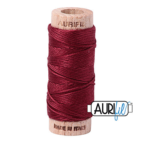 Aurifil Mako Cotton 6-Strand Floss 16 m (18 yd.) spool - 2460 Dark Carmine Red