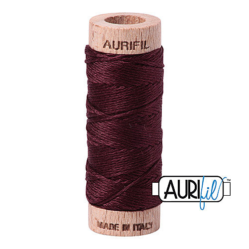 Aurifil Mako Cotton 6-Strand Floss 16 m (18 yd.) spool - 2468 Dark Wine
