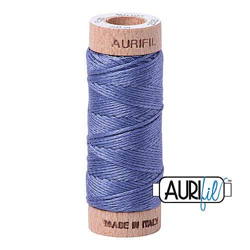Aurifil Mako Cotton 6-Strand Floss 16 m (18 yd.) spool - 2525 Dusty Blue Violet