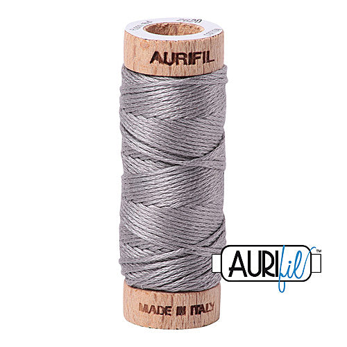 Aurifil Mako Cotton 6-Strand Floss 16 m (18 yd.) spool - 2620 Stainless Steel