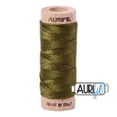 Aurifil Mako Cotton 6-Strand Floss 16 m (18 yd.) spool - 2887 Dark Olive