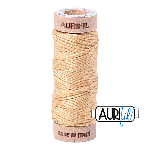 Aurifil Mako Cotton 6-Strand Floss 16 m (18 yd.) spool - 6001 Light Caramel