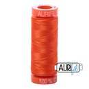 Aurifil Mako 50wt Cotton 200 m (220 yd.) spool - 1104 Neon Orange