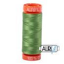 Aurifil Mako 50wt Cotton 200 m (220 yd.) spool - 1114 Grass Green
