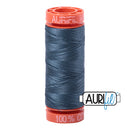 Aurifil Mako 50wt Cotton 200 m (220 yd.) spool - 1310 Medium Blue Grey