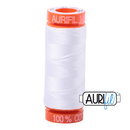 Aurifil Mako 50wt Cotton 200 m (220 yd.) spool - 2024 White