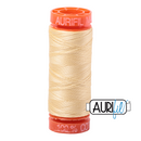 Aurifil Mako 50wt Cotton 200 m (220 yd.) spool - 2105 Champagne