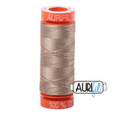 Aurifil Mako 50wt Cotton 200 m (220 yd.) spool - 2325 Linen