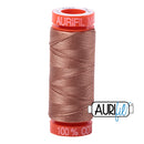 Aurifil Mako 50wt Cotton 200 m (220 yd.) spool - 2340 CafÈ au Lait
