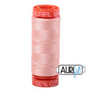 Aurifil Mako 50wt Cotton 200 m (220 yd.) spool - 2420 Fleshy Pink