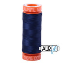Aurifil Mako 50wt Cotton 200 m (220 yd.) spool - 2784 Dark Navy
