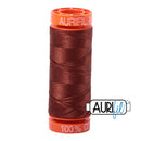 Aurifil Mako 50wt Cotton 200 m (220 yd.) spool - 4012 Copper Brown