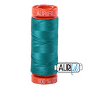 Aurifil Mako 50wt Cotton 200 m (220 yd.) spool - 4093 Jade