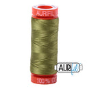 Aurifil Mako 50wt Cotton 200 m (220 yd.) spool - 5016 Olive Green
