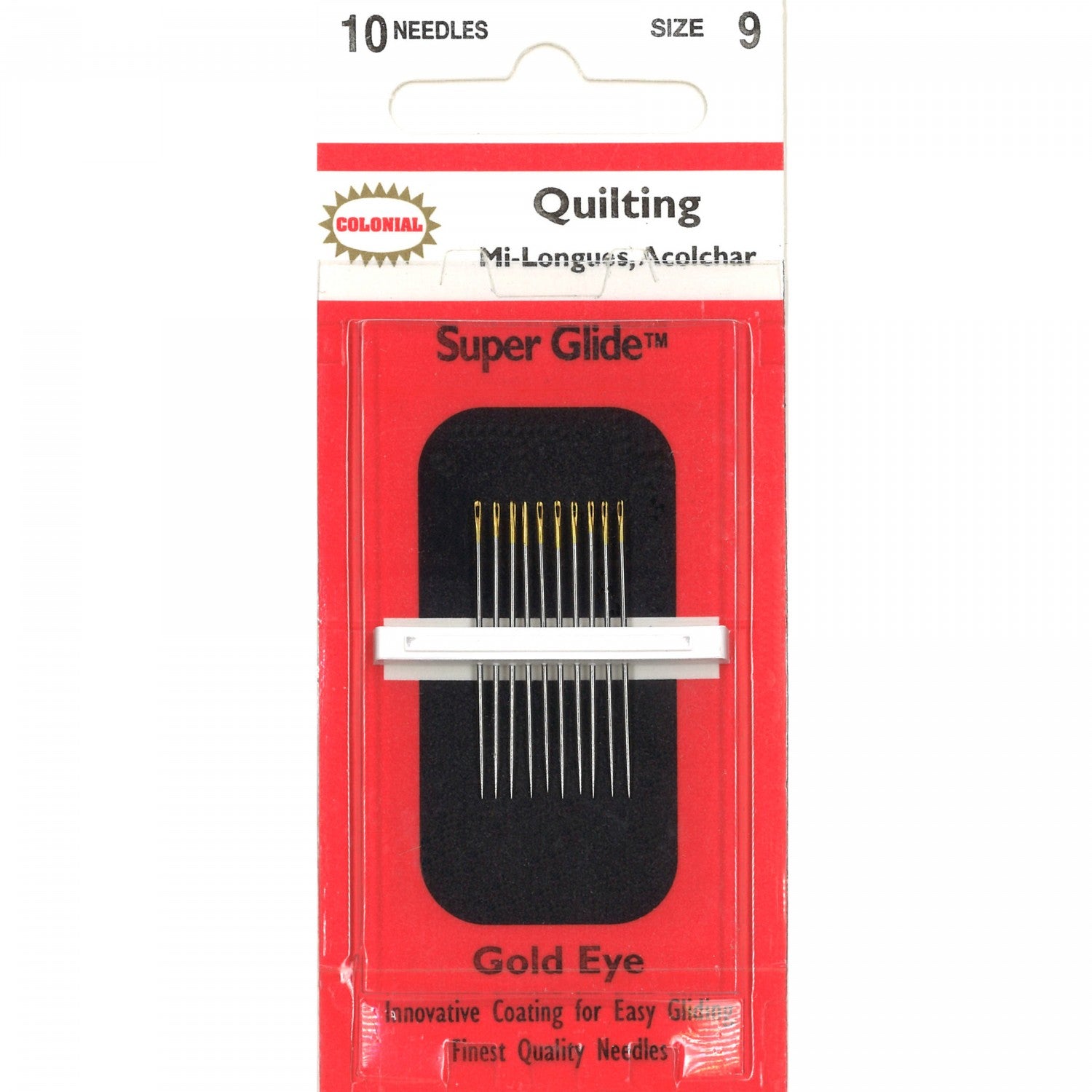 John James Gold'n Glide Applique Hand Needles-Size 9 10/Pkg