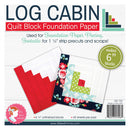 Log Cabin Foundation Paper Pad - 6" Blocks
