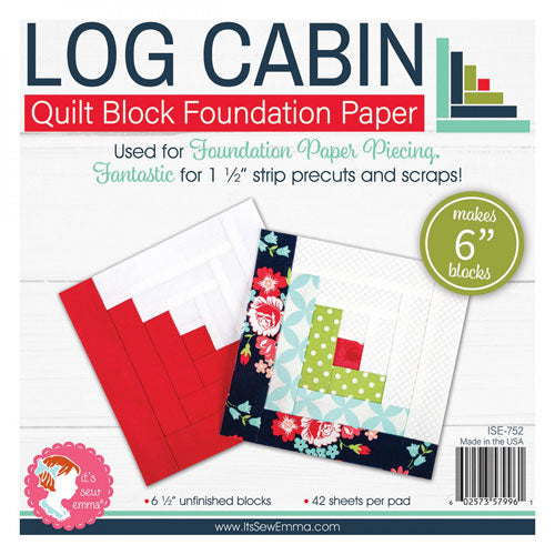 Log Cabin Foundation Paper Pad - 6&quot; Blocks