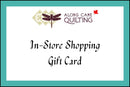In-Store Shopping Physical Gift Card - Please read description for full terms and conditions.