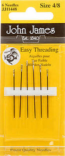 John James - Self/Easy Threading Needles - Assorted Sizes 4/8