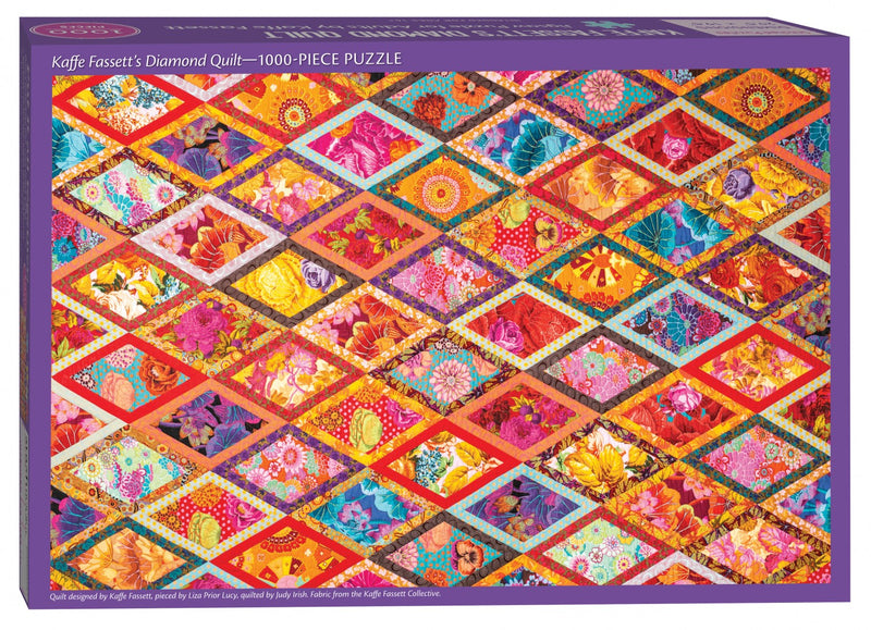 Kaffe Fassett's Diamond Quilt 1000 Piece Jigsaw Puzzle