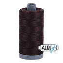Aurifil Mako 28wt Cotton 750 m (820 yd.) spool - 1130 Very Dark Bark