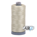 Aurifil Mako 28wt Cotton 750 m (820 yd.) spool - 5020 Light Military Green