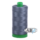 Aurifil Mako 40wt 2-ply Cotton 1000 m (1094 yd.) spool - 1158 Medium Grey