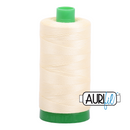 Aurifil Mako 40wt 2-ply Cotton 1000 m (1094 yd.) spool - 2110 Light Lemon